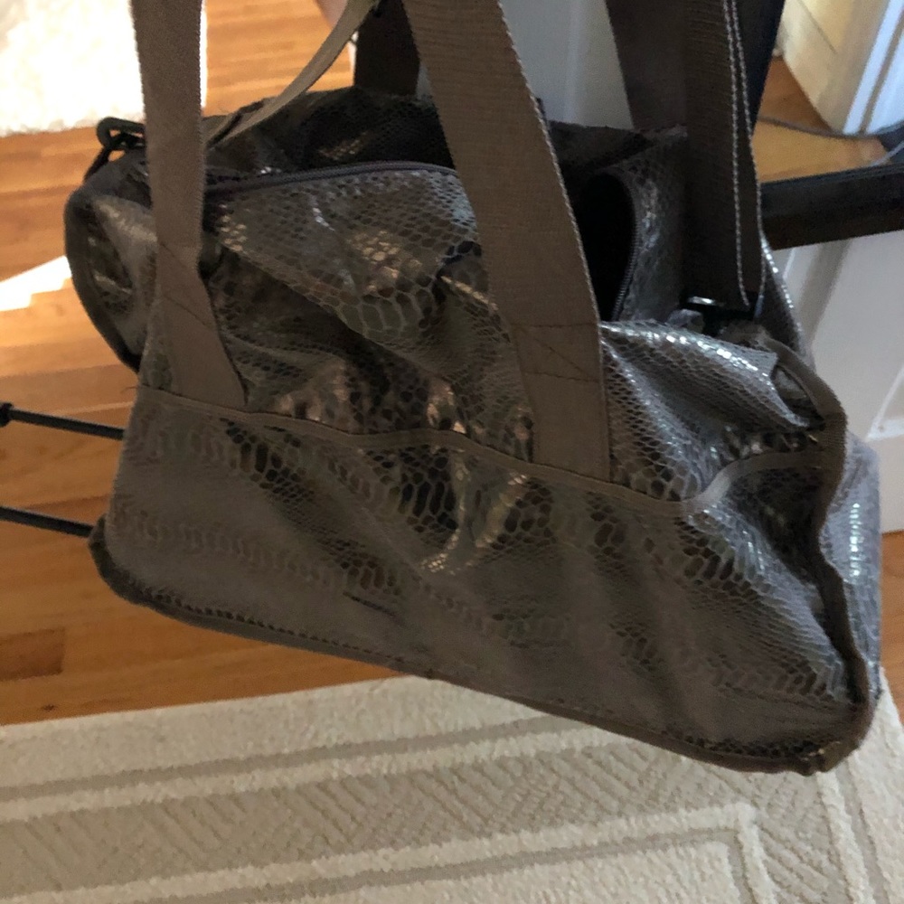 Carry On Metallic Brown Bag